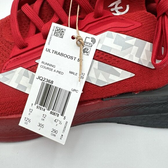 NEW adidas Ultraboost 5X Patrick Mahomes Men\'s Size 12.5 Running Shoes Red Grey main image 9